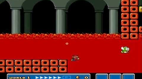 SMB3 for Super Mario All-Stars Custom Level #327 - Lava Lagoon