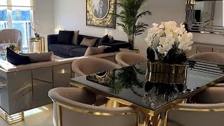 100 Modern Dining Room Decorating Ideas 2024 Living Room Dining Table Designs | Home Interior Trends screenshot 1