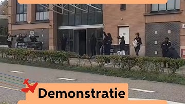 Demonstratie Ahold Zaandam 14 oktober 2025