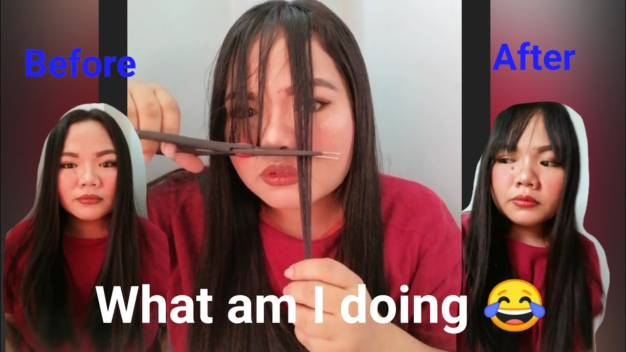 Cutting my own bangs with a kitchen scissors (fail or not) my first