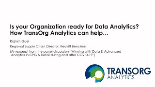 Is your organization ready for data analytics? How TransOrg can help...