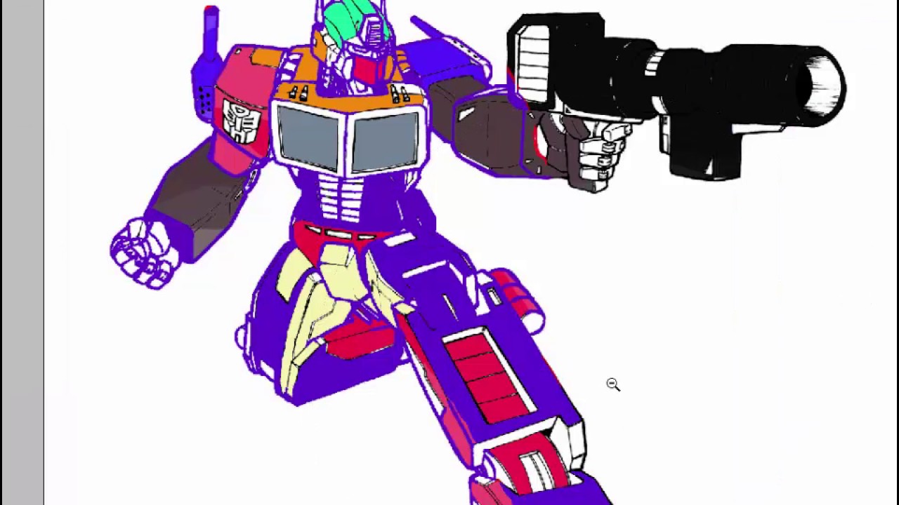 Tranh tô màu Robot biến hình đại chiến Gundam Transformer