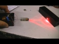 Homemade 250mW Burning Red Laser