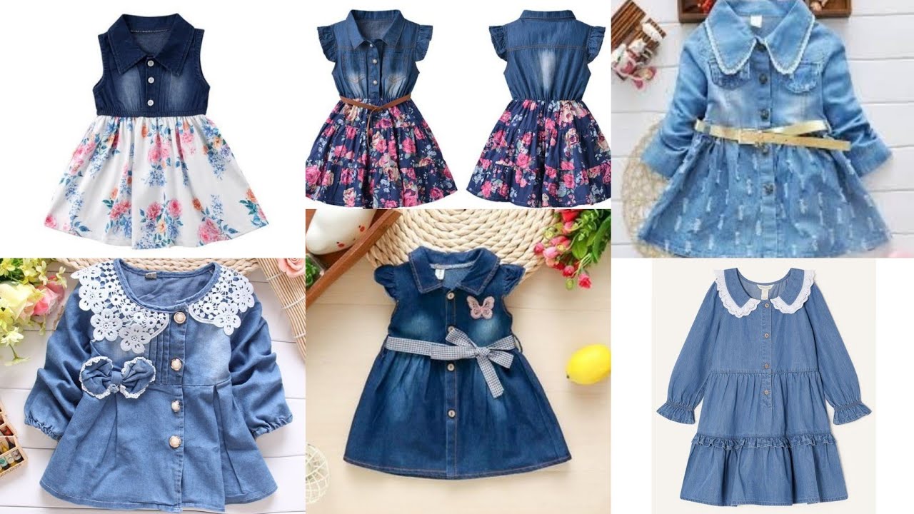 Comfortable casual denim Dress design 