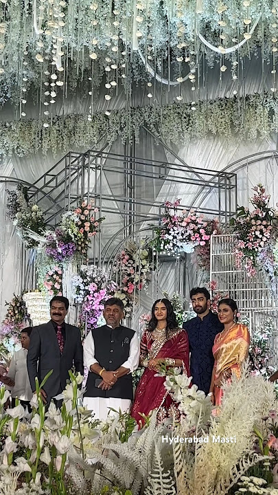 Karnataka Cm Dk Shivakumar At Ys Sharmila Son Reception #youtubeshorts #hyderabadmasti