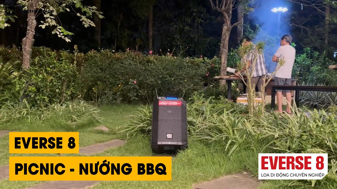 Loa EVERSE 8 - Loa di động chuyên nghiệp cho hoạt động picnic, nướng BBQ