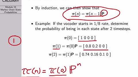 Probability Lecture 14: Markov Process State Probabilities