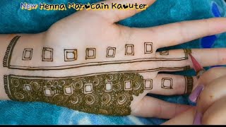 روائع النقش تصميم بالحناء على شكل قفازات Masterpieces of henna design in the form of hand gloves