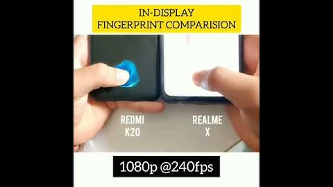 Redmi K20 pro vs Realme X Fingerprint Test With Slowmotion 960FPS | Techno Media