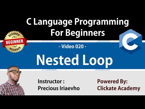 020 - NESTED Loop in C Language Programming | C Tutorials for Beginners