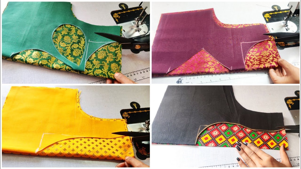 4 Blouse designs in 2x & 3x speed cutting and stitching