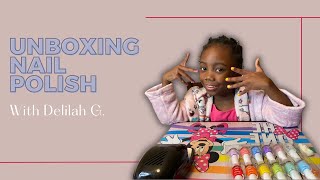 Delilah G. Show | Unboxing Kid Nail Polish & Nail Dryer