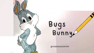 How to Draw Bugs Bunny || Looney Tunes || Step By Step || Easy Drawing