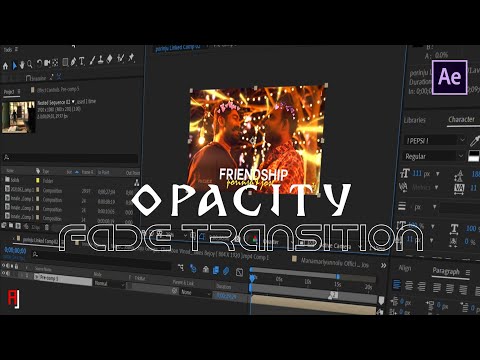 Opacity Fade Transition - After effects | Beginners Tutorial Malayalam | Ae | AJ Cutz