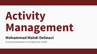 "مدیریت هوشمندانه: وبینار جامع مدیریت فعالیت‌ها برای موفقیت در تحصیل و زندگی"(activity management) screenshot 5