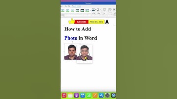 Hoe voeg je een foto toe in Word #shorts