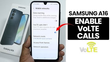 Enable VoLTE Calling In Samsung A16 - Turn ON VoLTE