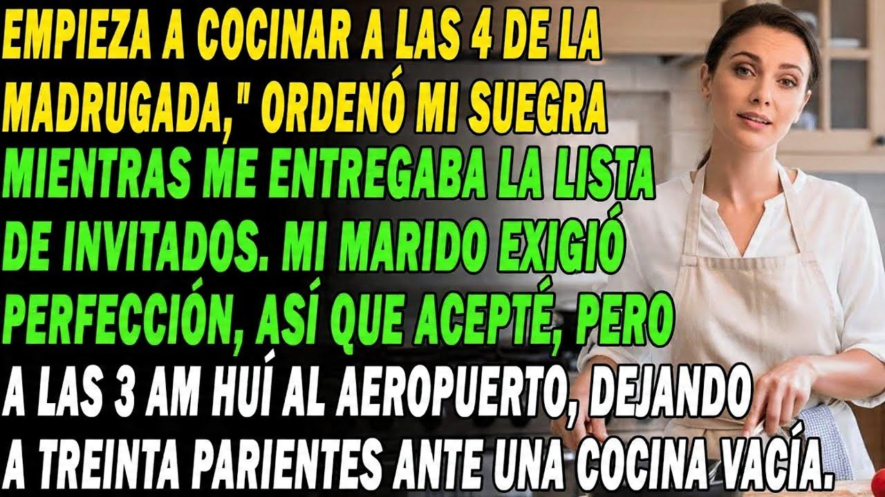 _Cocina A Las 4 Am🍳Dijo Mi Suegra Con El Apoyo De Mi Esposo. A Las 3 Am✌️😎Ya Estaba En El Aeropuerto
