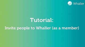 Whaller tutorial: Invite people to a sphere as a member