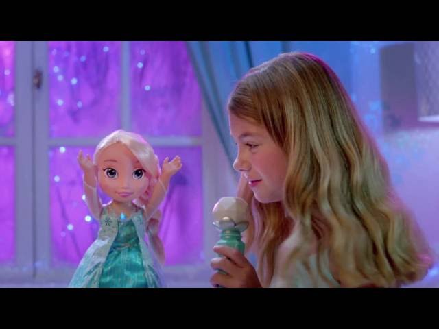 Poupée Elsa qui chante- Reine des neiges-Disney - Label Emmaüs