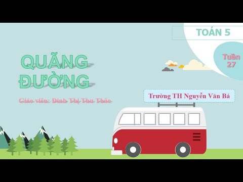 Quảng đường - Toán lớp 5