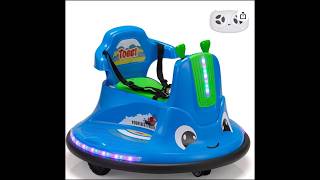 TOBBI Snail Baby Bumper Car, 12v Kids Electric Ride On Toy with Remote Control/Children DIY Stickers screenshot 1