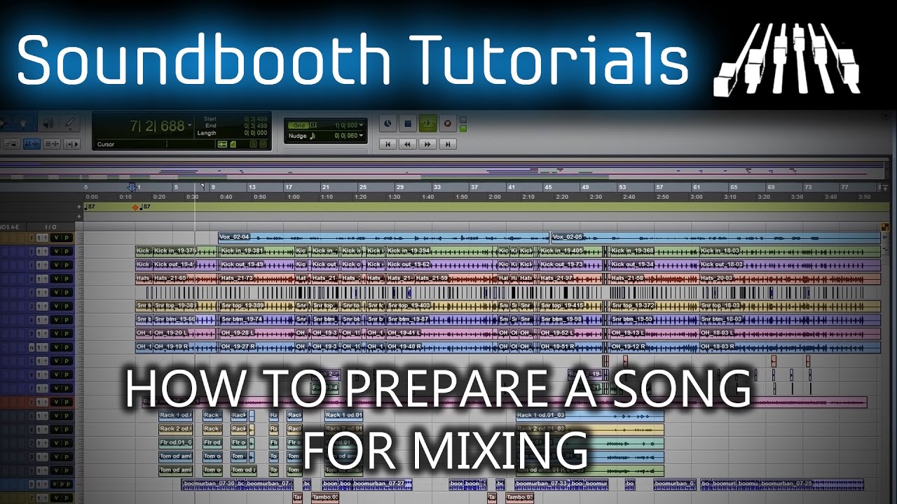 How to prepare a Song for Mixing - YouTube