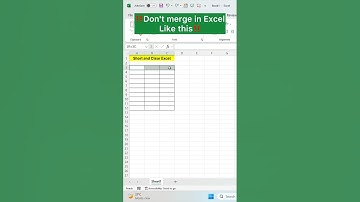 Merge Cells in Excel‼️ Easy Excel Trick #excel #exceltips #exceltricks #shorts