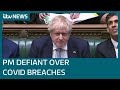 Boris Johnson doesn't correct claim 'no Covid rules were broken' despite partygate fines | ITV News
