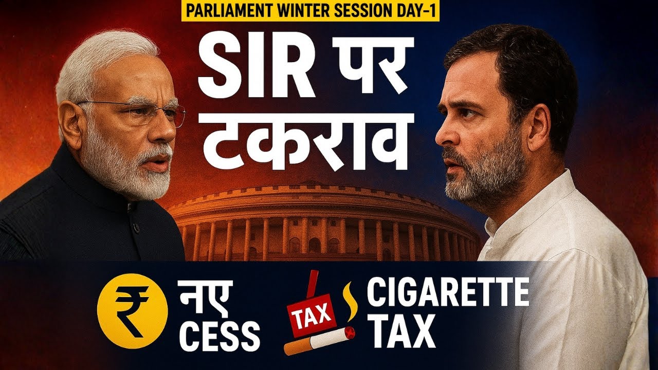 Parliament Winter Session 2025: SIR Protest, New Tax Bills & Political Drama | 
