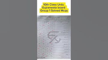 10th class Urdu Gujranwala board group 1 paper 2025 Class 10 Urdu paper morning time 10th Urdu