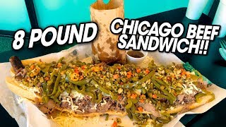 Giant Chicago Italian Beef Combo Sandwich Challenge!!