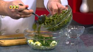 Яичный салат со стручковой фасолью - Дело вкуса