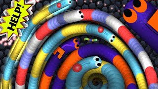 Slither.io  World Biggest Worm Party Ever | Slitherio Epic Moments