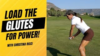How to get more power in your golf swing?  Load the glutes for more length off the tee.