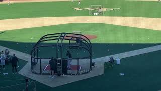Wake Forest Baseball Team  Batting Practice.