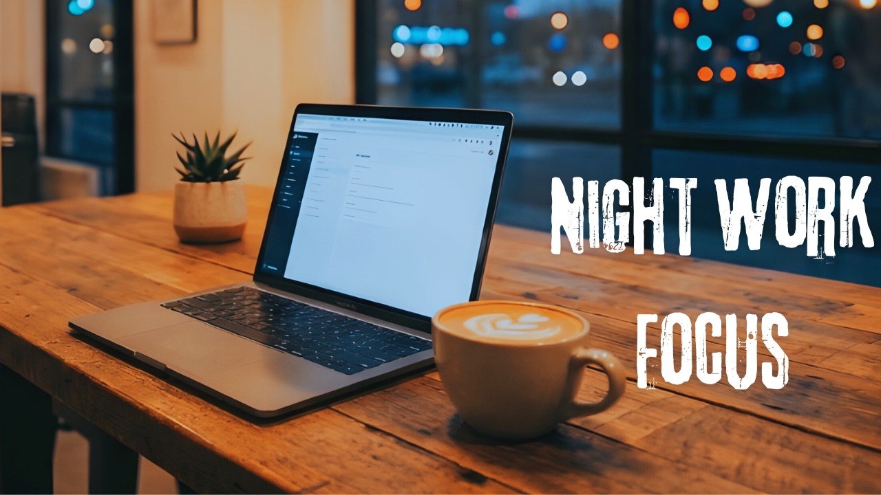 Night City Coffee Shop Smooth Jazz R&B | Background Music for Work