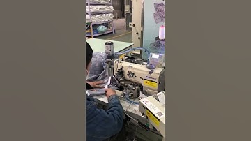 How to bind a tape strip by single needle binding compound feed sewing machine for quilts mattress