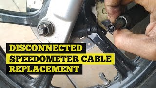 HOW TO REPLACE A SPEEDOMETER CABLE ON MOTORCYCLE