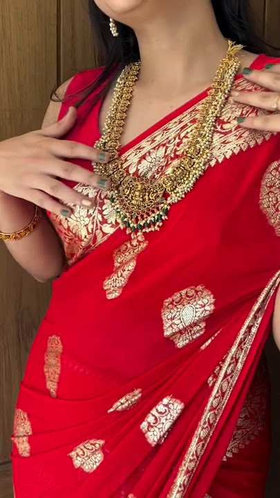 Red saree to order watsapp 7200845989 #sarees #redsarees