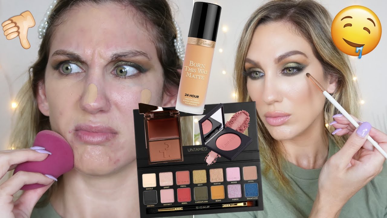 WHAT'S ACTUALLY GOOD? //  FULL FACE NEW MAKEUP // SIGMA, TOO FACED, PATRICK TA +MORE