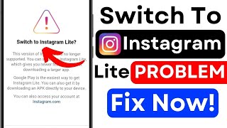 Instagram Lite Not Working | Switch to Instagram Lite Problem | Instagram App Error Fix screenshot 3