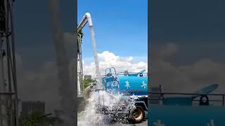 Water Cannon Upgrade — Mount, Connect & Blast! 🚛💦 #shorts #power #mechanic