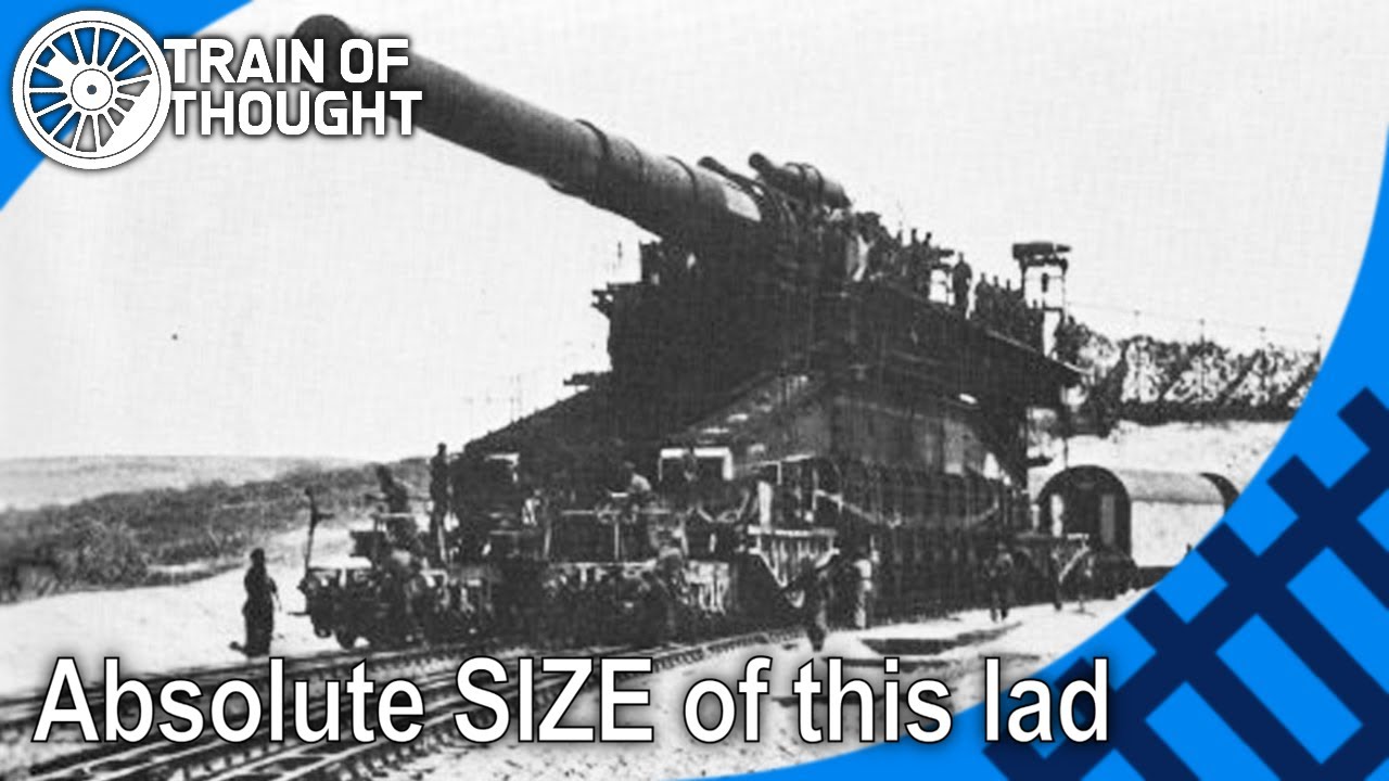 The absolutely massive Earth-shattering German railway gun