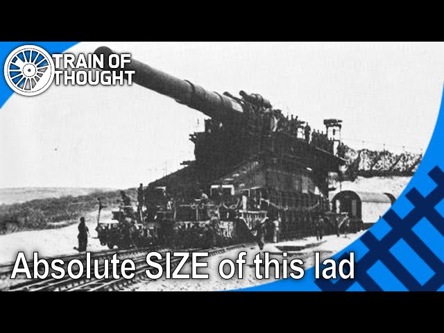 The absolutely massive Earth-shattering German railway gun