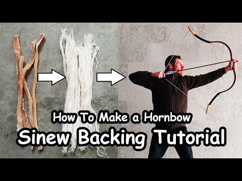 How To Make Hornbow - Sinew Backing