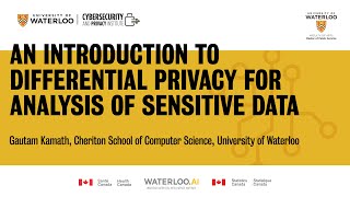 An Introduction to Differential Privacy for Analysis of Sensitive Data