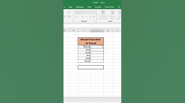 How to Use Round Function in Excel.#shorts
