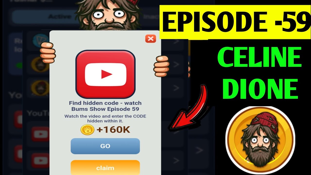 Bums Episode 59 Code | Bums Show Episode 59|Bums YouTube hidden video code 6 December