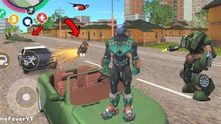 Rope Hero: Vice Town (One Thousand Volt Electric Grenade) Rope on Robot CAR - Android Gameplay HD screenshot 3